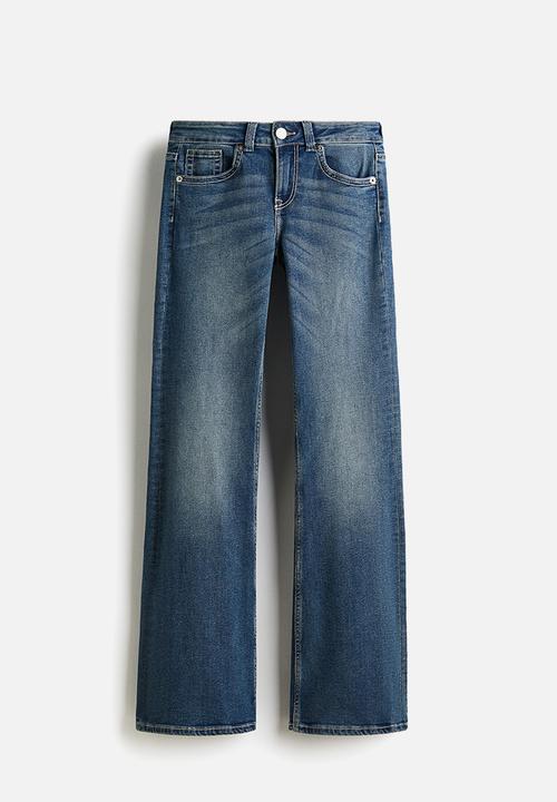 H&M - Flared low jeans - denim blue