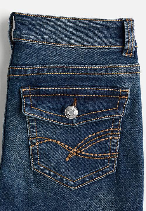 H&M - Flared low jeans - dark denim blue