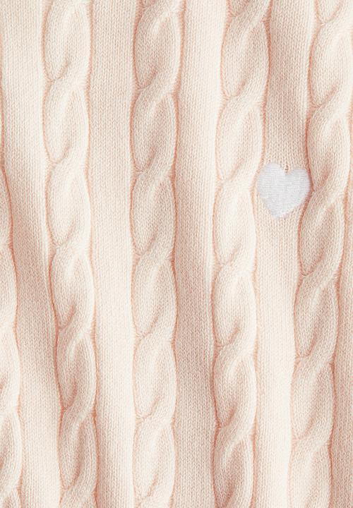 H&M - Cable-knit jumper - light pink