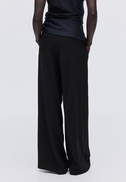 H&M - Wide trousers - black