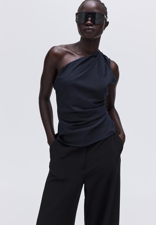 H&M - Wide trousers - black
