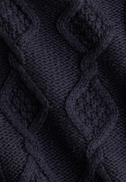 H&M - Cable-knit jumper - navy blue