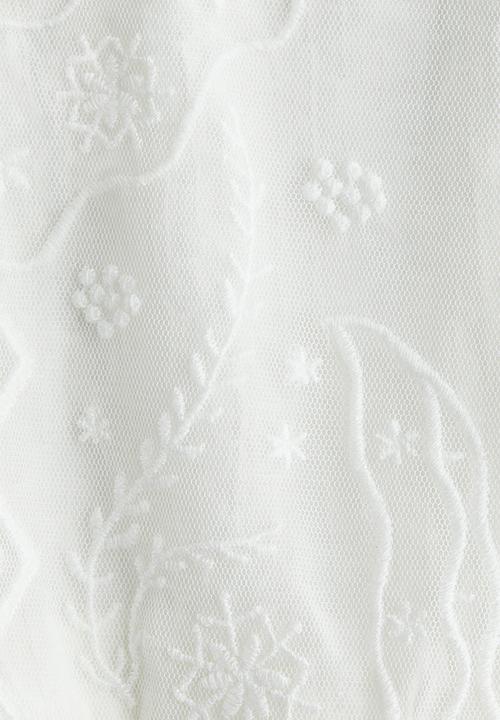 H&M - Lace-inset blouse - white