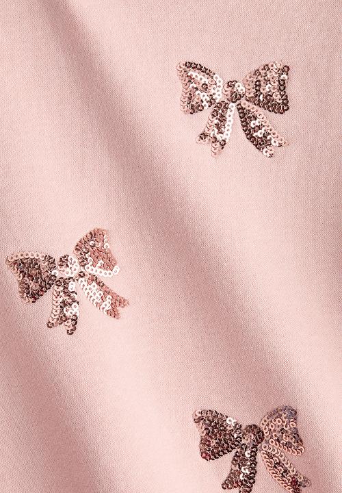 H&M - Sweatshirt - light pink/bows