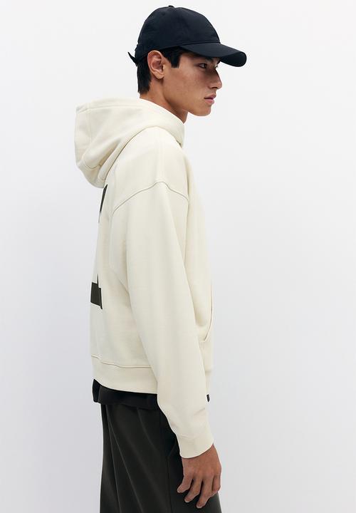 H&M - Oversized fit boxy hoodie - light beige/21