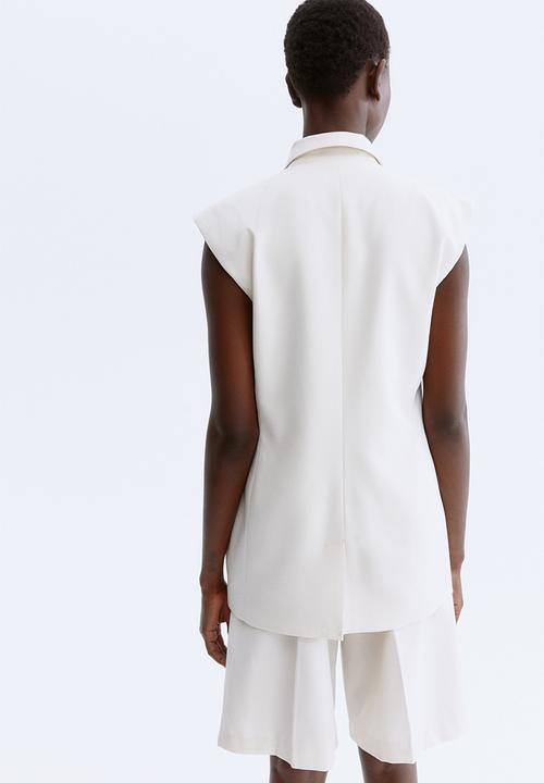 H&M - Double-breasted waistcoat - light beige