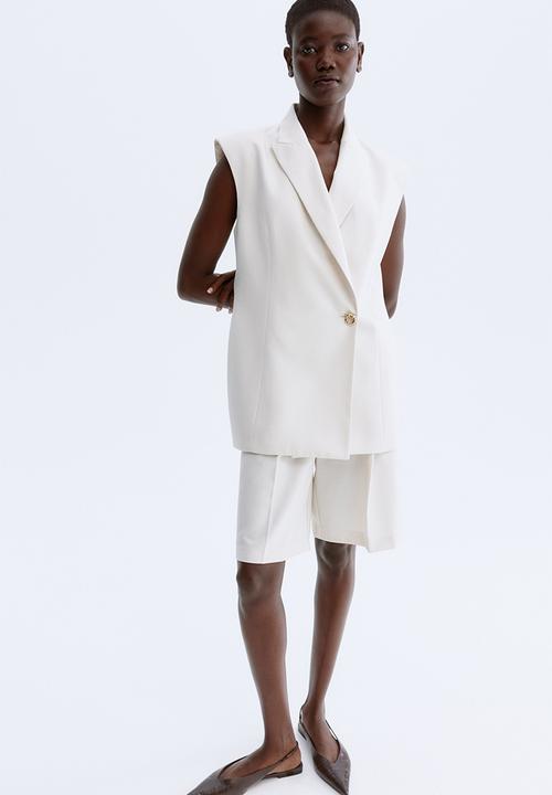 H&M - Double-breasted waistcoat - light beige