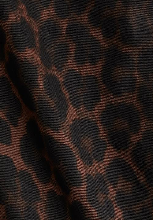 H&M - Pencil skirt - brown/leopard print