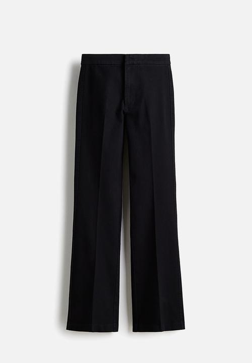 H&M - Flared high jeans - black