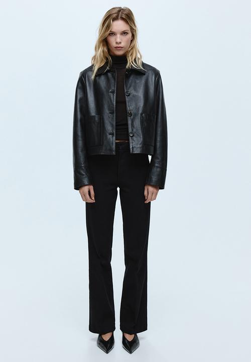 H&M - Flared high jeans - black