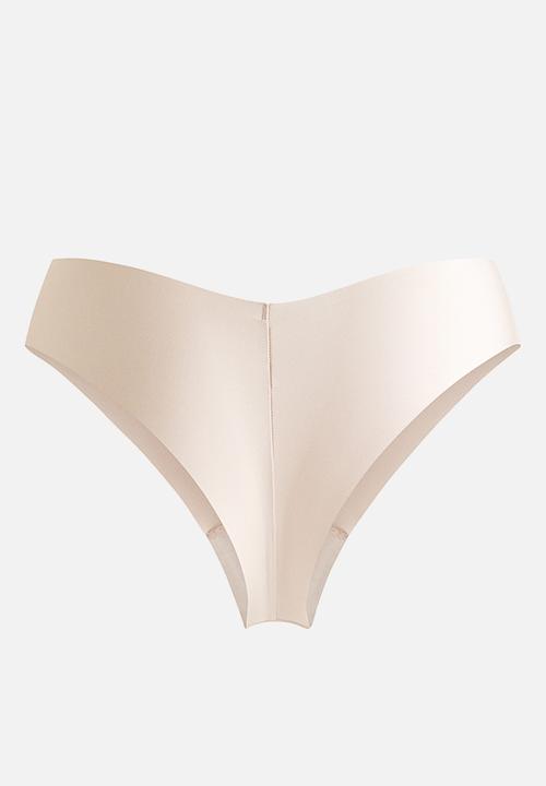 H&M - 3-Pack microfibre brazilian briefs - light beige/beige/black