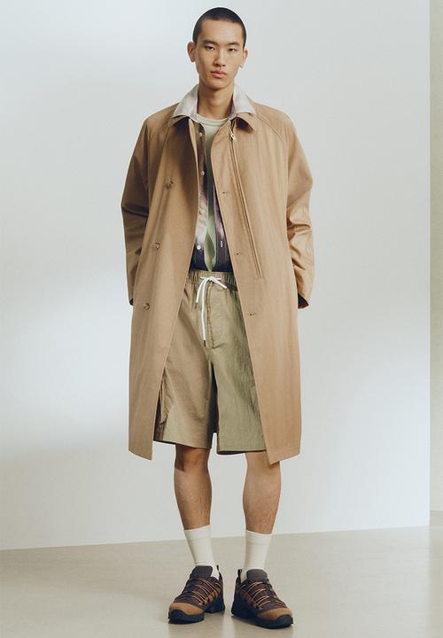 Ineedmoreshoes A-LINE NYLON COAT ベージュ36 Car coat - beige - 1321675001