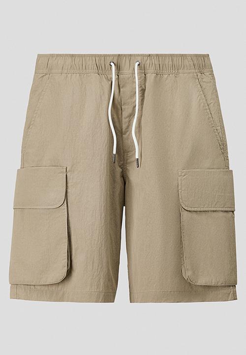 H&M - Loose fit cargo shorts - khaki green