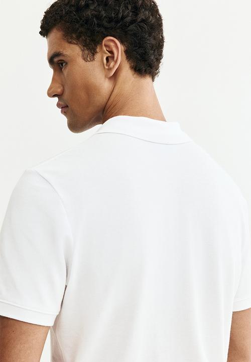 H&M - Regular fit pique polo shirt - white