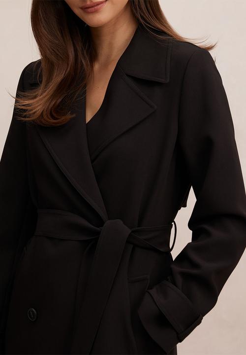 Forever New - Lilah Trench Coat In Black