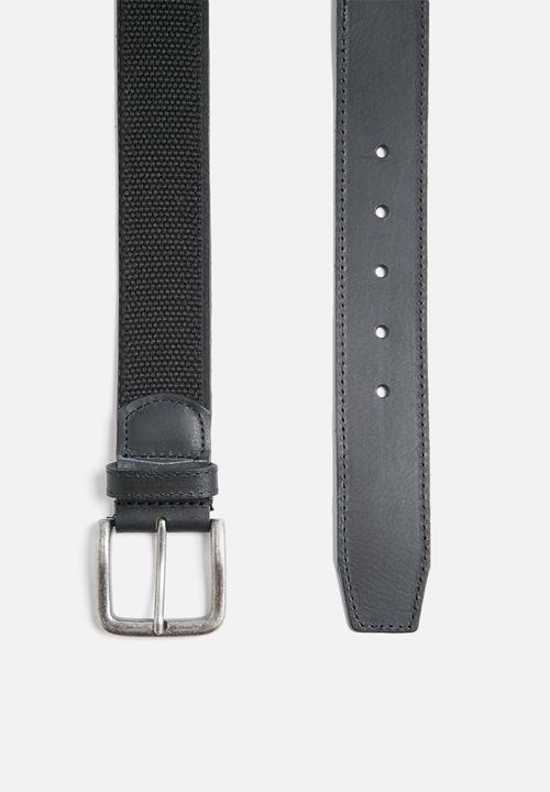 basicthread - Leather and canvas belt