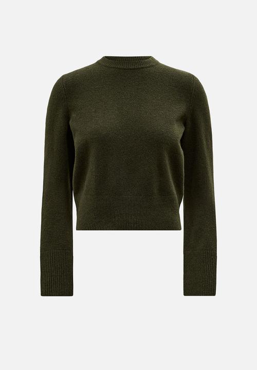 Forever New - Natalie knitted sweater in deep green