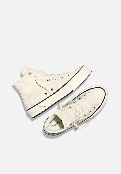 Converse - Chuck taylor all star eva lift platform floral crochet - egret