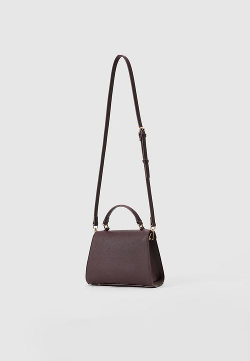 Forever New - Mietta lock top handle bag in chocolate