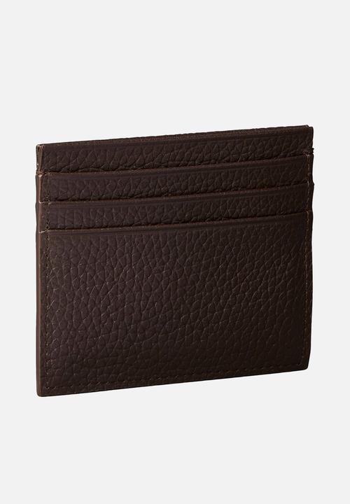 Calvin Klein - Foil Emboss Ew Card Case - CK Dark Brown