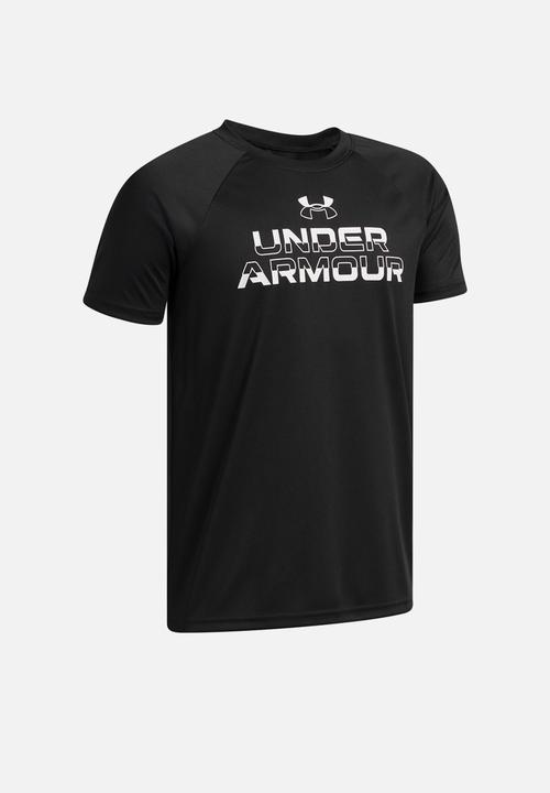 Under Armour - Ua tech split wordmark ss - black/white