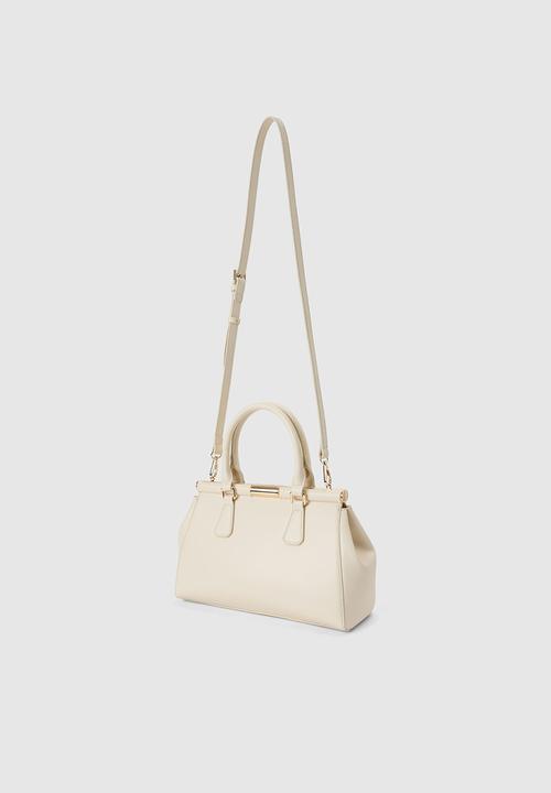 Forever New - Marie Medium Lock Grab Bag In Ivory