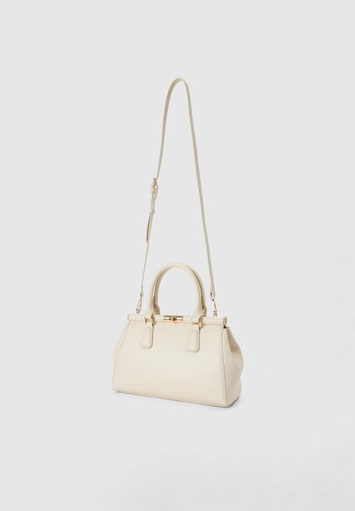 Forever New - Marie Medium Lock Grab Bag In Ivory