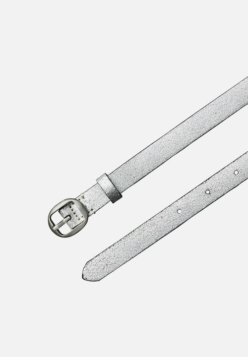 Calvin Klein - Round buckle metal ck tip 20mm- silver metallic