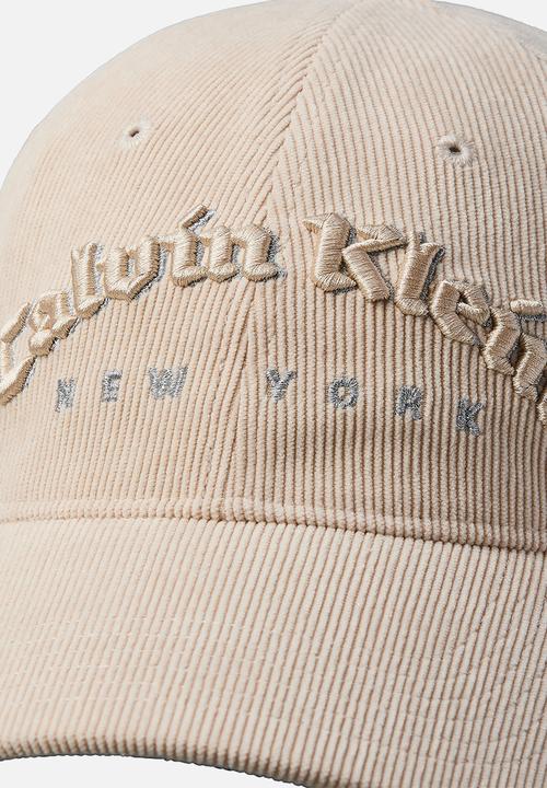 Calvin Klein - Corduroy Graphic Baseball Cap - Tuscan Beige
