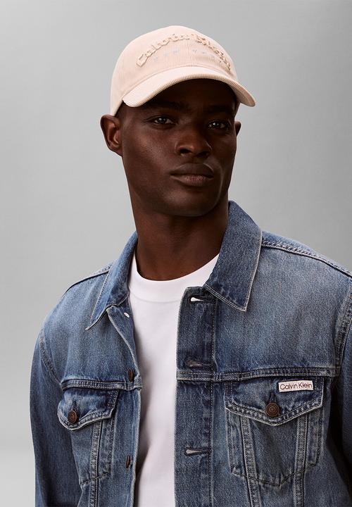 Calvin Klein - Corduroy Graphic Baseball Cap - Tuscan Beige