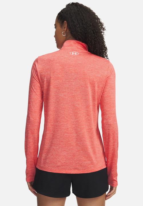 Under Armour - Tech 1/2 Zip- Twist - Venom Red/White