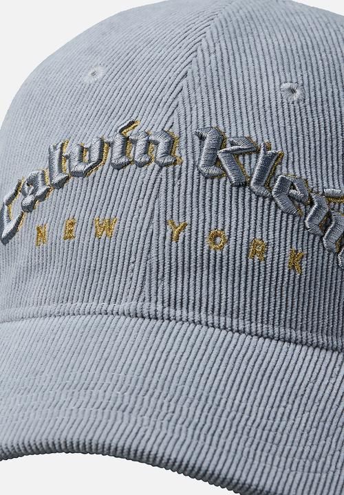 Calvin Klein - Corduroy Graphic Baseball Cap - Casual Blue