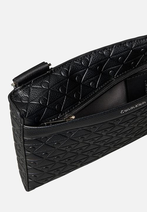 Calvin Klein - Emblem Aop Emboss Square Sling - Black