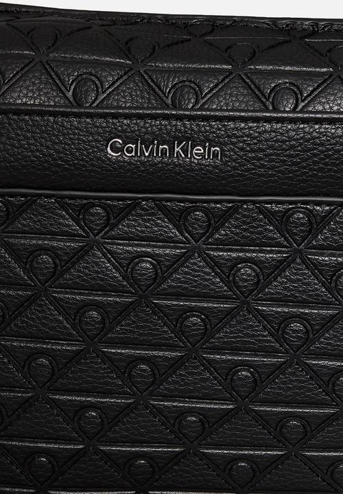 Calvin Klein - Emblem Aop Emboss Square Sling - Black