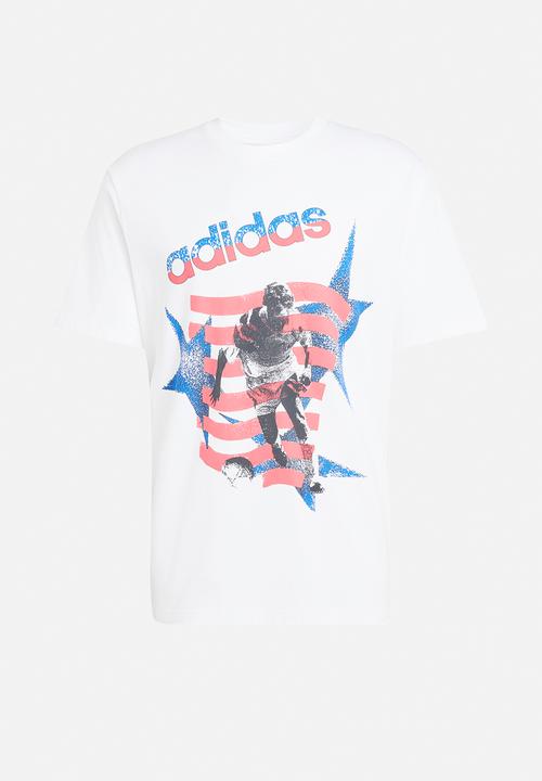 adidas Originals - Archive Football Stars Graphic Tee - White