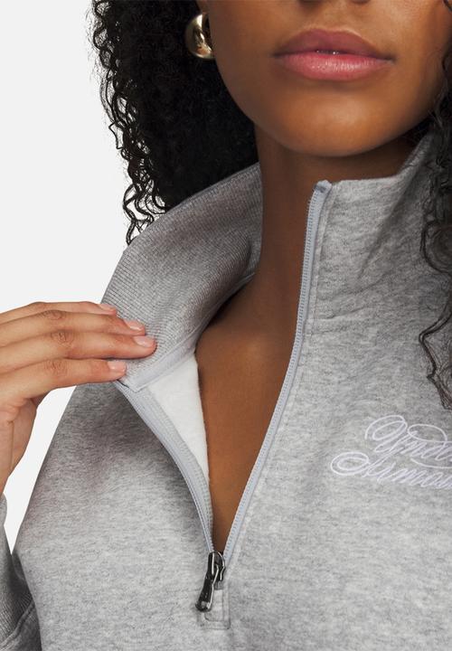 Under Armour - Rival Fleece Script HZ - Mod Gray Light Heather/White