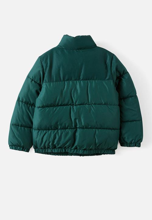 Cotton On - Spliced Puffer Jacket - Winter jade