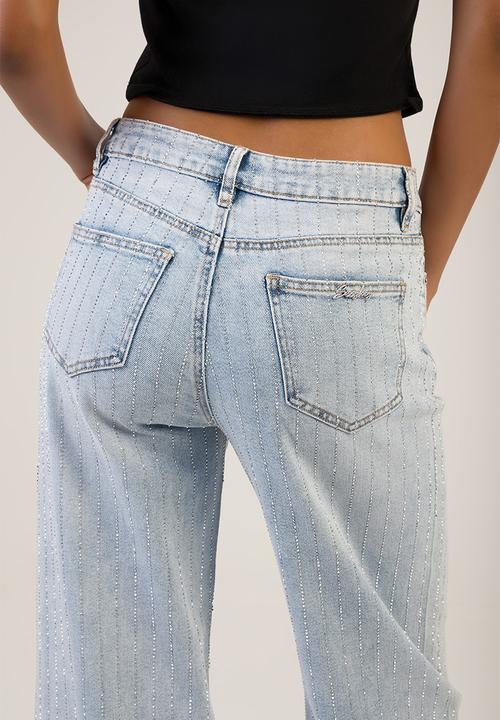 SISSY BOY - Romy Wide Leg Jeans - Light Vintage