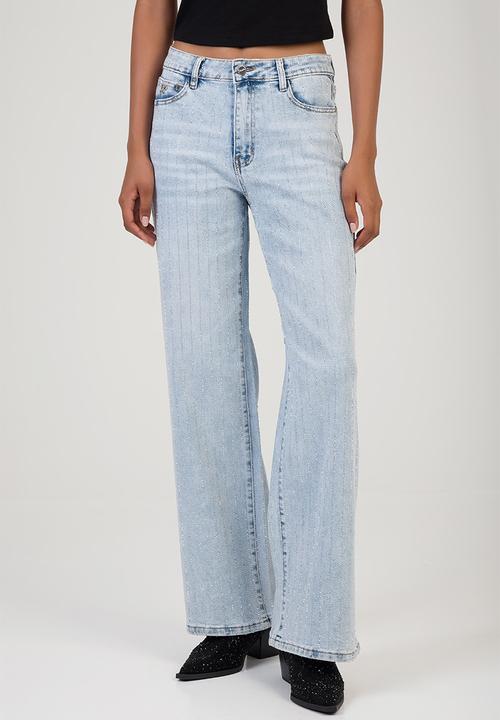 SISSY BOY - Romy Wide Leg Jeans - Light Vintage
