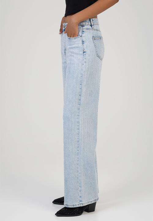 SISSY BOY - Romy Wide Leg Jeans - Light Vintage