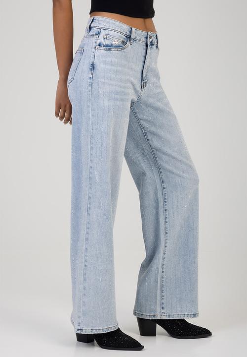 SISSY BOY - Romy Wide Leg Jeans - Light Vintage