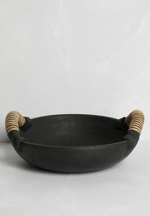 Liz Terracotta Decor Bowl - Black