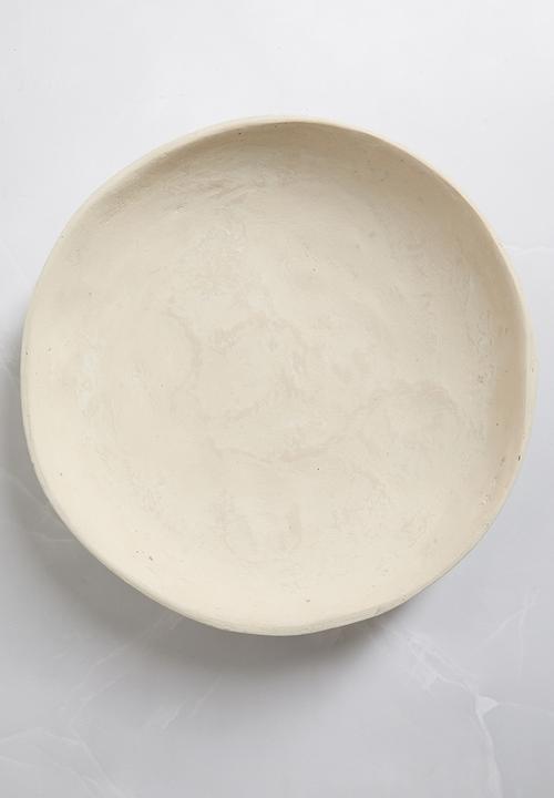 Sixth Floor - Marra Paper Mache Décor Bowl - Ecru
