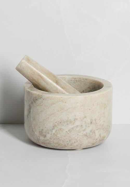 Marble Pestle & Mortar - Natural