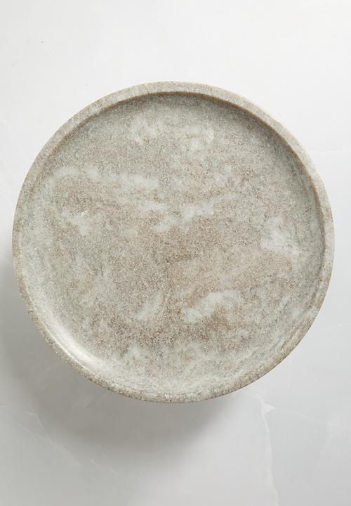 Sixth Floor - Marble Organic shape Cakestand - Natural