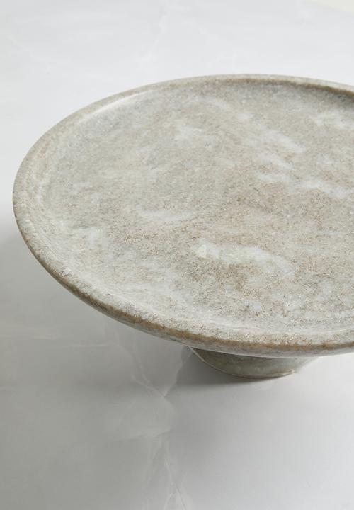 Sixth Floor - Marble Organic shape Cakestand - Natural