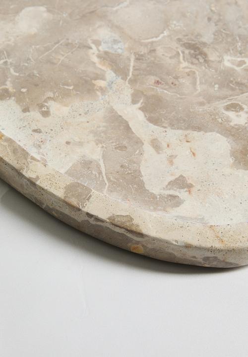 Sixth Floor - Organic Shape Marble Platter - Natural