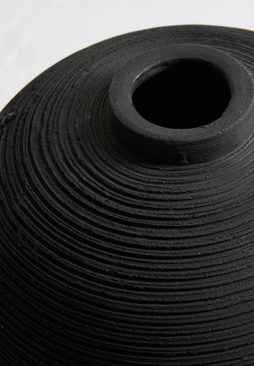 Sixth Floor - Jema Terracotta Vase -  Black