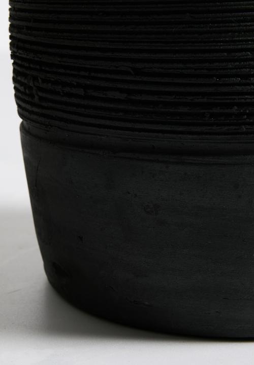 Sixth Floor - Jema Terracotta Vase -  Black
