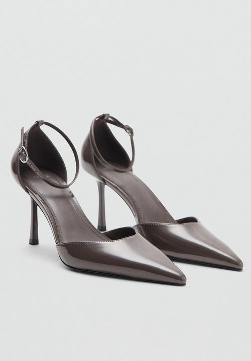 MANGO - Beli stiletto ankle strap heel - dark grey